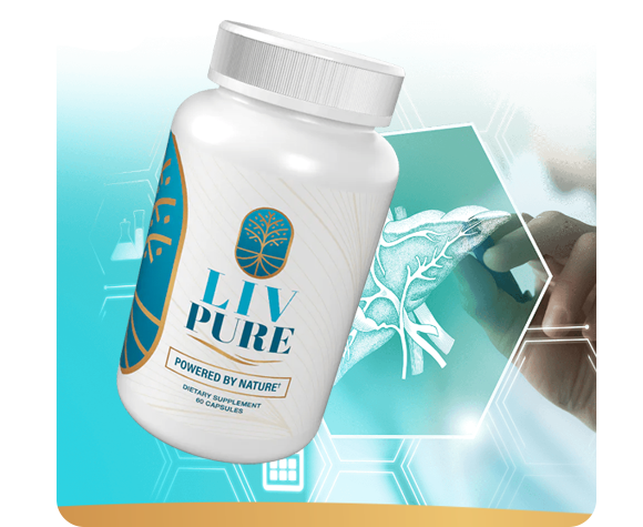 LivPure 1 Bottle with crystal background image